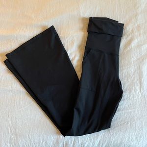 Aerie fold over flare leggings